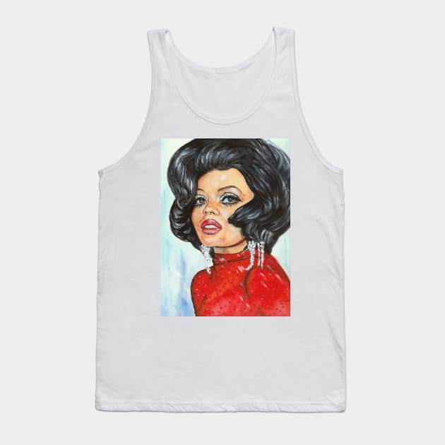 Diana Ross Tank Top by Svetlana Pelin